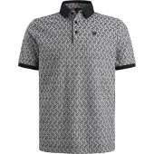 Vanguard Knitted Polo Jacquard Druck Navy - XXL