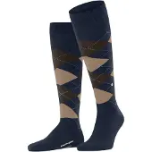 Burlington Edinburgh Kniestrümpfe Wool Navy - 40-46