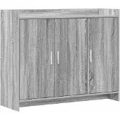 Syfax Sideboard Grau Sonoma 98,5 x 33 x 80 cm Holzwerkstoff