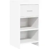 Syfax Sideboard Weiß 40 x 36 x 80 cm Holzwerkstoff