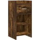 Syfax Sideboard Geräucherte Eiche 40 x 36 x 80 cm Holzwerkstoff