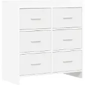 Syfax Sideboard Weiß 75 x 33 x 80 cm Holzwerkstoff