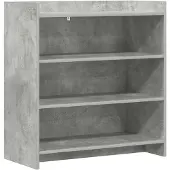 Syfax Sideboard Betongrau 75 x 36 x 80 cm Holzwerkstoff