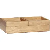Hubsch Aufbewahrungsbox Staple, eichefarben, 24 x 12 x 6 cm