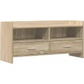 Syfax TV-Schränk 100 x 33 x 47 cm Sonoma-Eiche Holzwerkstoff