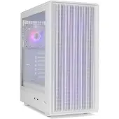 Nox Xtreme Infinity IOTA, Midi Tower, PC, Weiß, ATX, ITX, micro ATX, Edelstahl, Gehärtetes Glas, Taschenlüfter