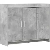 Syfax Sideboard Betongrau 98,5 x 33 x 80 cm Holzwerkstoff
