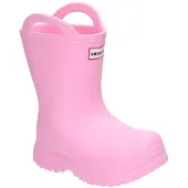 American Club KAL30 Kinder Gummistiefel wasserdicht leichte Regenstiefel mit Einlegesohle, Rosa 25