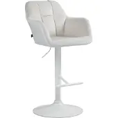 BellaFurn Samt-Barhocker – Velours – 360° drehbar und höhenverstellbar, stilvoll und bequem