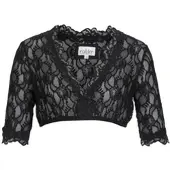 Nübler Dirndlbluse 3/4 Arm Laura in Schwarz | Gr.: 38
