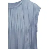 LASCANA Pliseetop , Damen, Gr. 36/38, blau (himmelblau), Jersey, Obermaterial: 65% Polyester, 35% Viskose, unifarben, lässig geschnitten normal, Rundhals, Tops Pliseetop, aus Viskose-Mischqualität