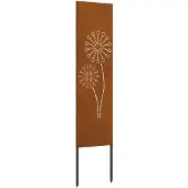 Syfax Garten Sichtschutz-Leinwand Rostoptik 32 x 140 cm