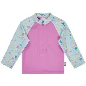 Sterntaler Badeanzug "Badeshirt langarm Muschel", Kinder, Gr. 116, EURO, pink (perlrosa), Badeanzüge Badeanzug