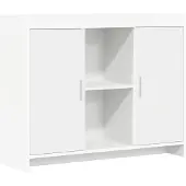Syfax Sideboard Weiß 98,5 x 33 x 80 cm Holzwerkstoff