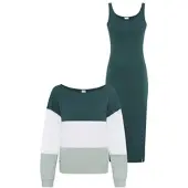 Kangaroos 2-in-1-Kleid Set, 2 tlg. tlg. mit Streifenshirt im Lagenlook