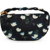 Ted Baker Handtasche Isli Satin Statement Hardware Printed Hobo Ba Navy dunkelblau