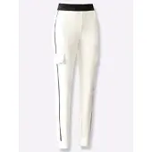 Création L Jogger Pants , Damen, Gr. 48, Normalgrößen, weiß (ecru), 75% Polyamid, 25% Elasthan, unifarben, Hosen Jogger Pants