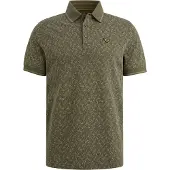 PME Legend Poloshirt Piqué Bedruckt Grün - 3XL
