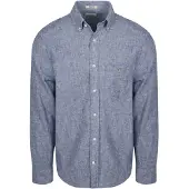 Gant Hemd Cotton Leinen Blau - XL