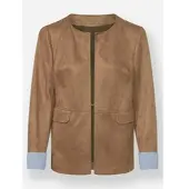 Witt Weiden Lederimitat-Blazer in camel | Gr.: 38