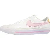 Nike Court Legacy Sportschuhe Kinder Sneaker sportlicher Schnürer Weiß, Schuhgröße:EUR 36 | US 4Y
