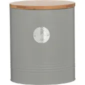 Typhoon Keksdose 3,4L mit Bambusdeckel, pastellgrau, Living, Aufbewahrung