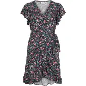Vila Vipaddina Kurzes Kleid Mit V-ausschnitt