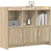 vidaXL Sideboard Sonoma-Eiche 98,5 x 33 x 80 cm Holzwerkstoff