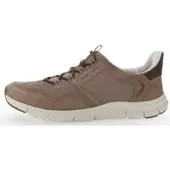 Gabor Slip-On Sneaker PIUS , Herren, Gr. 12 (47), beige (hellbraun kombiniert), Mesh, Nubukleder, Veloursleder, Schuhe Slip-On Sneaker, Halbschuh, Slipper mit seitlichem Logoschriftzug, G-Weite
