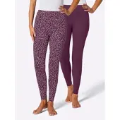 Witt Weiden Leggings in bordeaux | Gr.: 48/50
