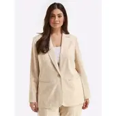 Sheego Leinenblazer in champagner-goldfarben | Gr.: 50