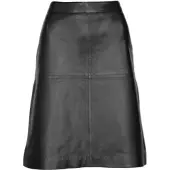 Jcc Lederrock "Rock 3102226", Damen, Gr. 42, schwarz, Obermaterial: 100% Schafsleder sheepskin. Futter: 100% Baumwolle CO., Röcke Lederrock