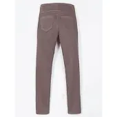 Casual Looks Schlupfhose , Damen, Gr. 50, Normalgrößen, grau (dunkeltaupe), 65% Baumwolle, 33% Polyester, 2% Elasthan, unifarben, lang, Hosen Schlupfhose