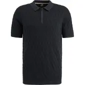 Vanguard Knitted Polo Half-Zip Marine - XXL