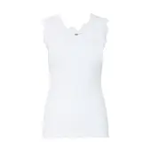 Oxmo Shirttop "Shirttop OXNSuna Lace", Damen, Gr. M, weiß (blanc de blanc), Obermaterial: 47% Baumwolle CO. 47% Modal CMD. 6% Elasthan EL., Tops Shirttop