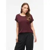 Vila Rundhalsshirt "VIDREAMERS NEW PURE T-SHIRT/SU-NOOS" Baumwollmischung, regular fit