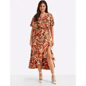 Sheego Wickelkleid "Kleid"