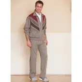 Witt Weiden Freizeitanzug WITT "Freizeitanzug Freizeitanzug", Herren, Gr. 64, beige (taupe), Jacquard, , Basic, gerade, Sportanzüge Freizeitanzug