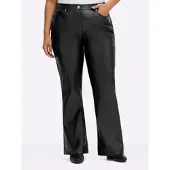 Sheego Bootcuthose , Damen, Gr. 42, Normalgrößen, schwarz, 100% Polyester, unifarben, Hosen Bootcuthose