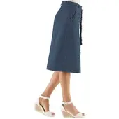 Casual Looks Jeansrock , Damen, Gr. 46, blau (blau, stone, washed), 100% Baumwolle, unifarben, kurz, Röcke Jeansrock