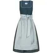 Nübler Midi Dirndl Gudrun in Petrol | Gr.: 52