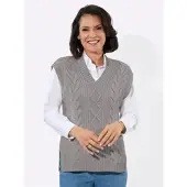 Casual Looks Pullunder "Pullunder", Damen, Gr. 38, steingrau, meliert, 70% Polyacryl, 30% Wolle, meliert, Pullover Pullunder