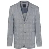 Bugatti 1100000002199 , Herren, Gr. 54, blau (dunkelblau), 62% Lyocell, 20% Polyester, 16% Leinen, 2% Elasthan, normal, Manschette, Sakkos 1100000002199, mit besonderer Leichtigkeit