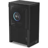 NZXT H2 Flow, Small Form Factor (SFF), PC, Schwarz, Mini-ITX, Stahl, Gehärtetes Glas, 7,5 cm