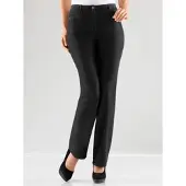 Cosma Dehnbund-Jeans , Damen, Gr. 40, Normalgrößen, schwarz, 76% Baumwolle, 22% Polyester, 2% Elasthan, unifarben, lang, Jeans Dehnbund-Jeans