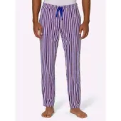 Witt Weiden Hose lang in royalblau-kirsche-gestreift | Gr.: 56/58