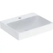 Geberit Aufsatzwaschtisch One 50x40cm, o. ÜL, we. K-Tect, Hahnl. mit.
