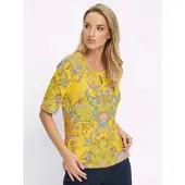 HEINE Druck-Shirt in sonnengelb-limone-bedruckt | Gr.: 44
