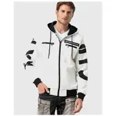 Cipo & Baxx Sweatjacken in ECRU | Gr.: XL
