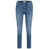 Bugatti 5-Pocket-Jeans "Basic Essential", Damen, Gr. L36, Langgrößen, blau (marine), 81% Baumwolle, 9% Polyester, 6% Elastomultiester, 4% Elasthan, Jeans 5-Pocket-Jeans, mit Flexcity-Stretch